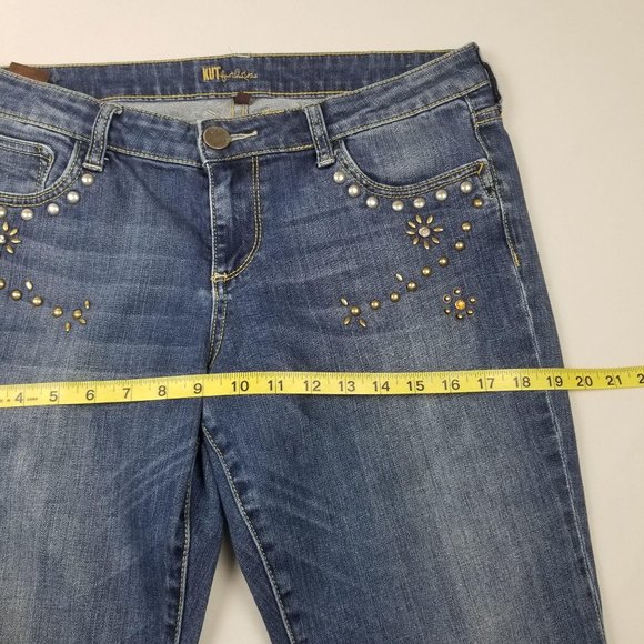 KUT for the Kloth Embellished Bootcut Jeans 10 - Picture 7 of 14
